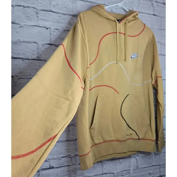 Men’s Nike inside out pullover Embroidered hoodie sweater medium. - Picture 4 of 9